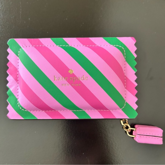 Kate Spade Bubble Gum 3D Small Leather Cardholder Zip Wallet MSRP $179 - Picture 4 of 16